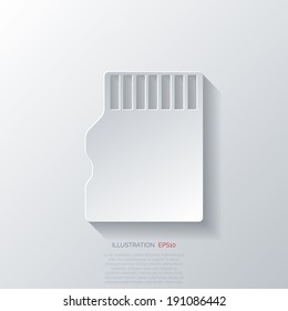compact memory card icon