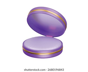  compact mirror icon 3d illustration render