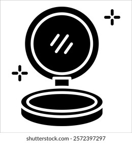 Compact Mirror Icon Element For Design