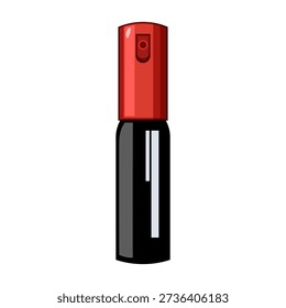 Compact pepper spray canister for personal protection and self defense, non lethal deterrent against threats and assault, essential emergency safety tool for urban and domestic use