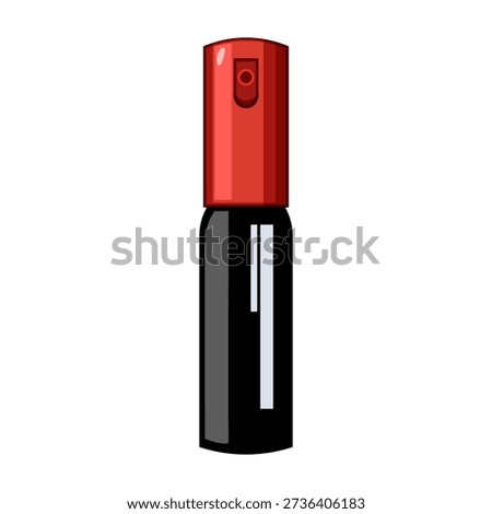 Compact pepper spray canister for personal protection and self defense, non lethal deterrent against threats and assault, essential emergency safety tool for urban and domestic use