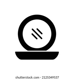 compact powder cosmetic icon vector