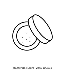 Compact Powder Icon ilustração de stock de vetor