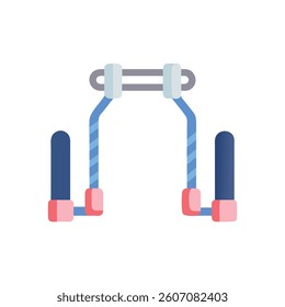 Compact Resistance Trainer Icon. Design of Fitness and Gym Icons.