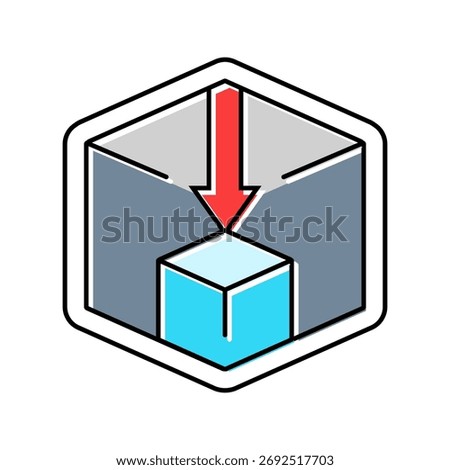 compact size color icon vector. compact size sign. isolated symbol illustration