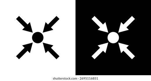 Compact size icon concept. silhouette icon.