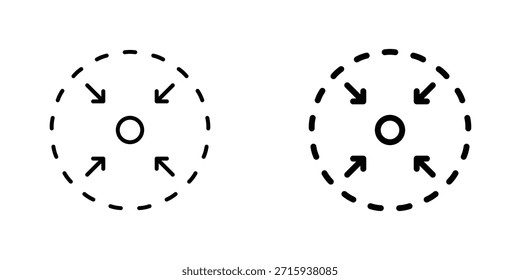 Colección de diseño de icono de tamaño compacto. Signo y Vector para diseños de interfaz de usuario