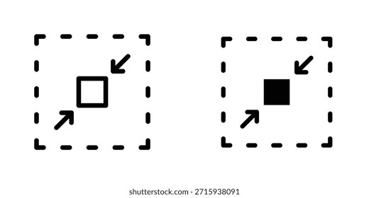 Colección de diseño de icono de tamaño compacto. Signo y Vector para diseños de interfaz de usuario