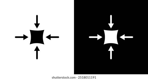 Compact size icon logo set vector