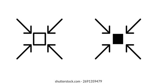 Compact size icon Simple vector illustration for graphic and web design.