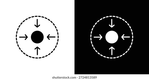 Símbolo de icono de tamaño compacto. Diseño simple y plano para y App