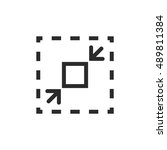 Compact size icon, vector illustration.