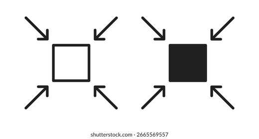 Compact size icon. Vector Illustration. Isolated vector Illustration. EPS Illustration.