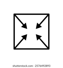 Compact size icon vector outline logo sign