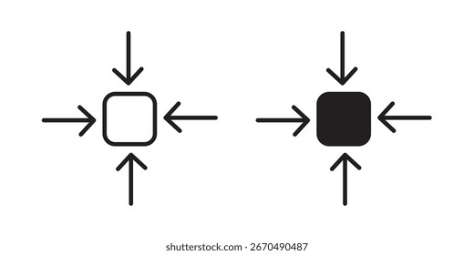 Compact size icon vector, sign and symbol for design, website or apps elements.