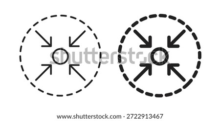 Compact size icon for web and app. vector illustration eps