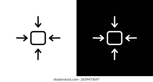 Compact size icon for website, vector design template elegant style