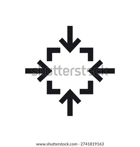 compact size pictogram on white