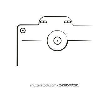 Compact and sleek, the camera vector captures vibrant images with precision, boasting advanced autofocus and high-resolution capabilities for stunning photography.