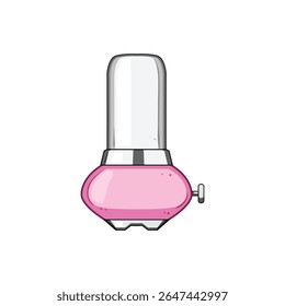 compacto smoothie blender cartoon. versátil fácil, limpo, silencioso poderoso e acessível compacto smoothie blender sinal.