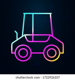 Compact tractor nolan icon. Simple thin line, outline vector of consruction machinery icons for ui and ux, website or mobile application