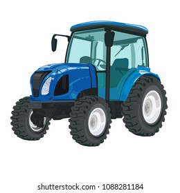  Compact tractors drawing and vector