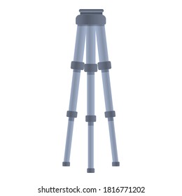 Compact tripod icon. Cartoon of compact tripod vector icon for web design isolated on white background
