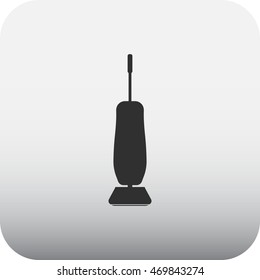 Compact vacuum cleaner  sign simple icon on  background