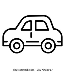 Compact Vehicle icon line vector illustration