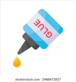 A compact and versatile glue bottle icon, ideal for crafting, adhesive, and creative projects