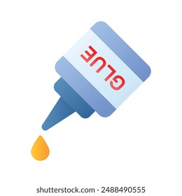 A compact and versatile glue bottle icon, ideal for crafting, adhesive, and creative projects