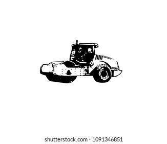 Compactor vector illustration