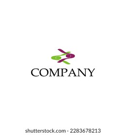 company abstrack logo design,team work,people conecting, banner background.vector