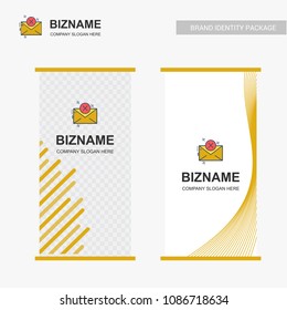 Company Ads banner design with company logo vector 