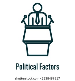 Company Analysis Factor Icon Using Pestel Methods