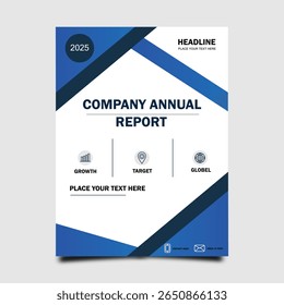 Company annual report brochure business template
