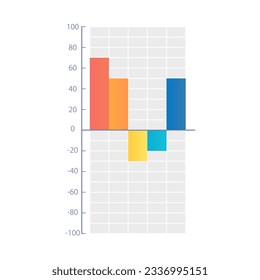 Company annual revenue report infographic column chart design template. Financial statistics. Editable infochart with vertical bar graphs. Visual data presentation. Myriad Pro-Regular font used