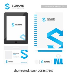 Company Application design with logo and company theme vector