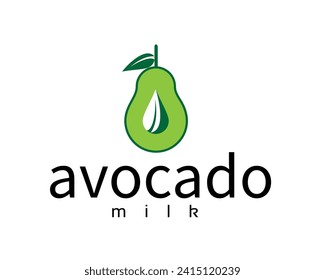 company avocado logo design template