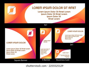 company banner backdrop advertisement corporate set or pack