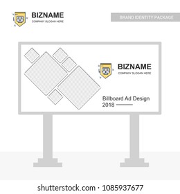 Company bill board design with creative design vector 