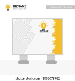 Company bill board design with creative design vector 