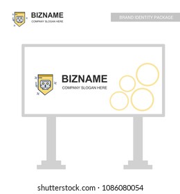 Company bill board design with creative design vector 