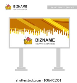 Company bill board design with creative design vector 