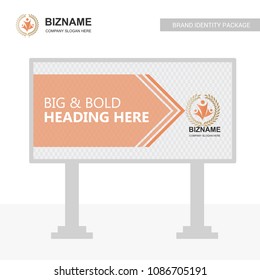 Company bill board design with creative design vector 