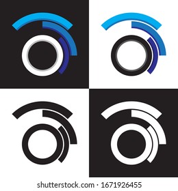 Company Blue Circle Logo Vector Design