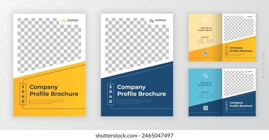 Company book cover brochure template design, leaflet advertising abstract magazine layout.