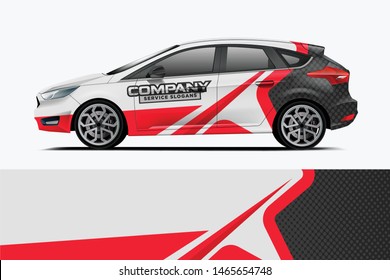 Company branding Car decal wrap design vector. Graphic abstract stripe racing background kit designs company car dekal
