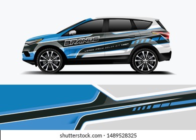 Firmenmarke Automobil decal Wrap Design Vektor. Grafik-abstrakter Streifen-Racing-Hintergrund-Kit Entwürfe Unternehmen Auto
