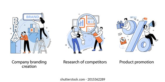 Company branding creation. Team build new brand. Promotion campaign. Competitor search and analysis. Market research and business strategy development. Product promotion sale. Creative metaphor